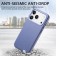 PC + TPU + PU Electroplated MagSafe-Compatible Case with Metal Buttons for iPhone 17 Pro Max - Blue