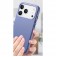 PC + TPU + PU Electroplated MagSafe-Compatible Case with Metal Buttons for iPhone 17 Pro Max - Blue