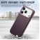 PC + TPU + PU Electroplated MagSafe-Compatible Case with Metal Buttons for iPhone 17 Pro Max - Purple