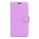 Litchi-Texture PU Leather + TPU Wallet Case with Stand for iPhone 17 Pro Max - Purple