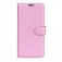 Litchi-Texture PU Leather + TPU Wallet Case with Stand for iPhone 17 Pro Max - Pink
