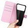 Litchi-Texture PU Leather + TPU Wallet Case with Stand for iPhone 17 Pro Max - Pink
