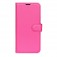 Litchi-Texture PU Leather + TPU Wallet Case with Stand for iPhone 17 Pro Max - Rose Red
