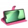 Litchi-Texture PU Leather + TPU Wallet Case with Stand for iPhone 17 Pro Max - Rose Red