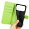Litchi-Texture PU Leather + TPU Wallet Case with Stand for iPhone 17 Pro Max - Green