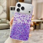 Gradient Glitter & Sequin TPU Case for iPhone 17 Pro Max - Purple