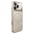 Acrylic + TPU Frosted MagSafe-Compatible Case with Large Camera Window for iPhone 17 Pro Max - Gray