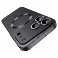 Ultra-Thin Metallic TPU MagSafe-Compatible Case with Lens Film for iPhone 17 Pro Max - Black