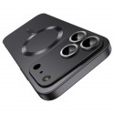 Ultra-Thin Metallic TPU MagSafe-Compatible Case with Lens Film for iPhone 17 Pro Max - Black