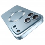 Ultra-Thin Metallic TPU MagSafe-Compatible Case with Lens Film for iPhone 17 Pro Max - Sierra Blue