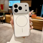 Silicone MagSafe-Compatible Shockproof Case for iPhone 17 Pro Max - White