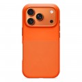 Magnetic Shockproof Silicone Case with Camera Control Button Cover & Stand for iPhone 17 Pro Max - Orange